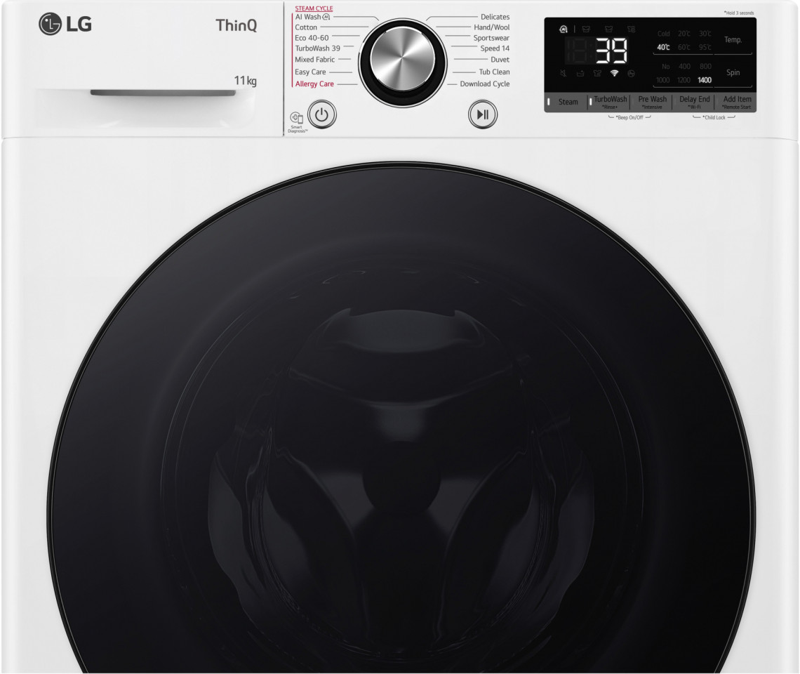 Стиральная машина LG F4WR711S2W (56, 5см / 11кг / 1400об / пар / AI DD / Steam / ThinQ(Wi-Fi) / Inverter Direct Drive / A+++) Стиральная машина LG F4WR711S2W (56, 5см / 11кг / 1400об / пар / AI DD / Steam / ThinQ(Wi-Fi) / Inverter Direct Drive / A+++)