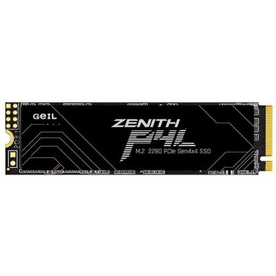 Диск SSD M.2 PCI-E 1000Gb (1Tb) GEIL Zenitth P4L, M.2 PCI-E 4.0 x4, NVMe. Контроллер Inno GritIG5220, чипы памяти INTEL QLC. Speed: Read-5000Mb/s, Write-4800Mb/s. (FD23CGDH)