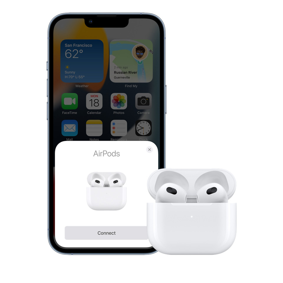 Беспроводные TWS наушники с микрофоном Apple Airpods 3 EU