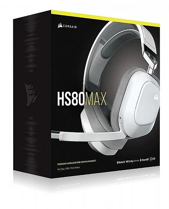 Компьютерная гарнитура CORSAIR HS80 Max, белый Компьютерная гарнитура CORSAIR HS80 Max, белый