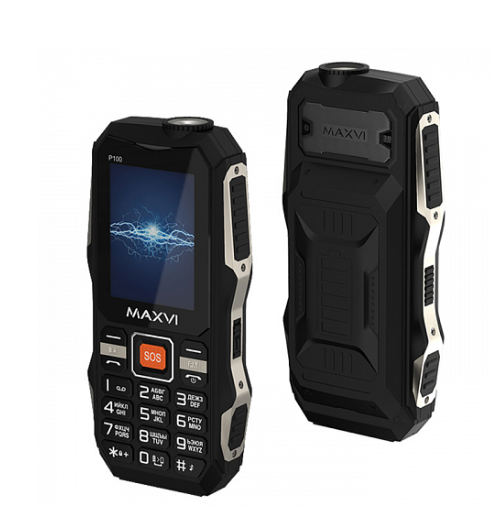 Мобильный телефон Maxvi P100 black Мобильный телефон Maxvi P100 black