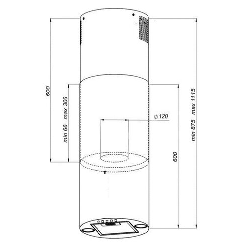 Вытяжка островная MPM 31-OTW-02 Черный Вытяжка островная MPM 31-OTW-02 Черный