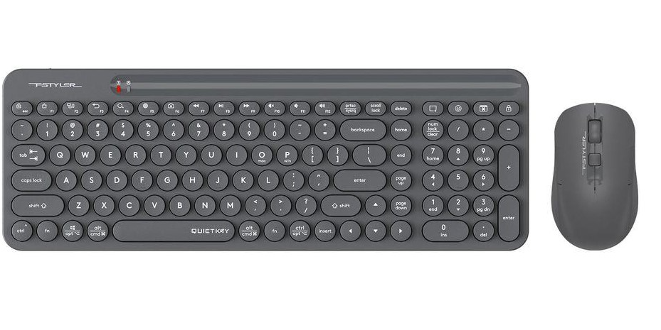 Комплект клавиатура+мышь беспроводная A4Tech Fstyler FG3300 Air, серый