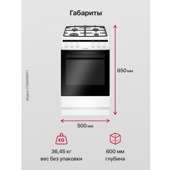 Комбинированная плита Hansa FCMW590977 Комбинированная плита Hansa FCMW590977