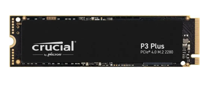 SSD накопитель Crucial P3 Plus CT2000P3PSSD8 2ТБ, M.2 2280, PCIe 4.0 x4, NVMe, M.2