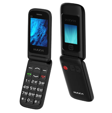 Мобильный телефон Maxvi E8 black