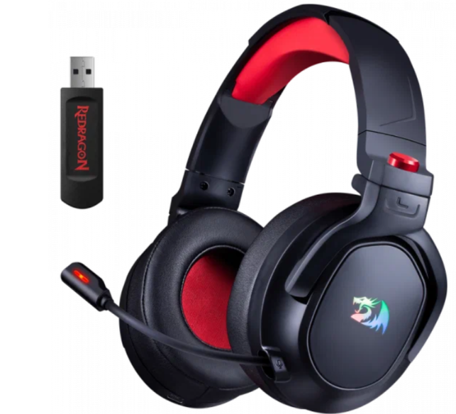 Беспроводная игровая гарнитура REDRAGON NOMEN RGB SOUND 7.1 Беспроводная игровая гарнитура REDRAGON NOMEN RGB SOUND 7.1