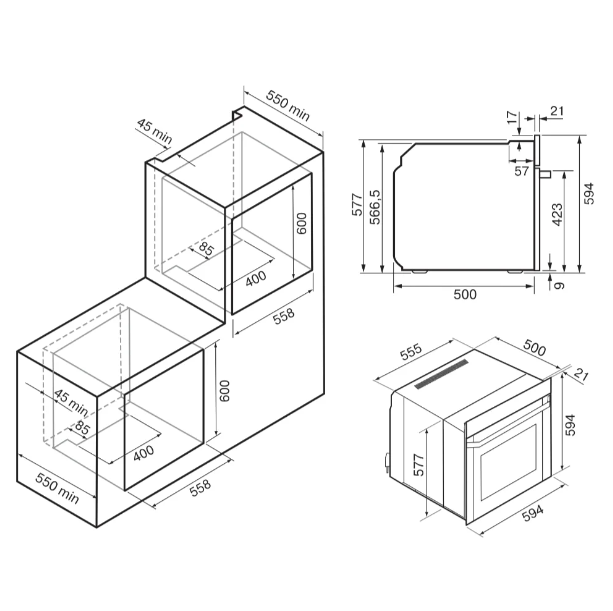 Духовой шкаф Krona ESSENZA 60 S G2