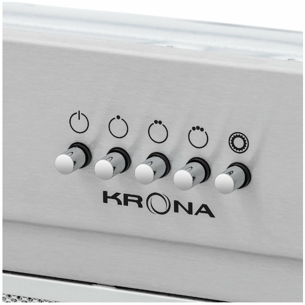 Встраиваемая вытяжка Krona KATE 600 INOX PB K Встраиваемая вытяжка Krona KATE 600 INOX PB K
