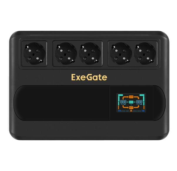 ИБП ExeGate NEO Smart BU-1000.LCD.AVR.5SH ИБП ExeGate NEO Smart BU-1000.LCD.AVR.5SH