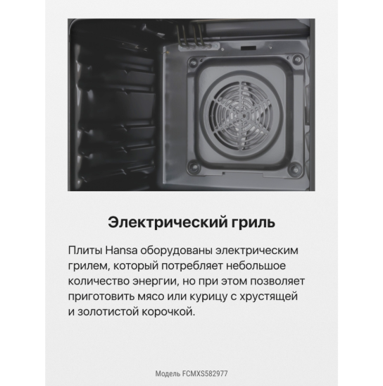 Газо-электрическая плита Hansa FCMXS582977 Газо-электрическая плита Hansa FCMXS582977