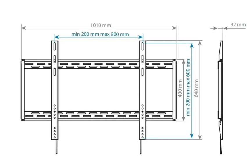 Кронштейн для телевизора Arm Media PT-100, 55-100"