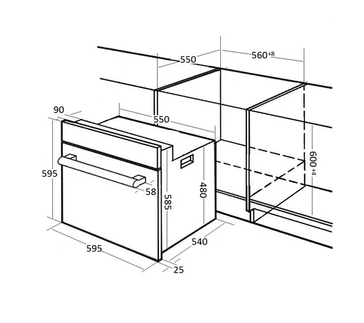 Духовой шкаф Kuppersberg SR605 W Silver Духовой шкаф Kuppersberg SR605 W Silver