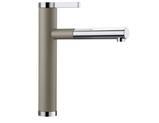 Смеситель Blanco Linee-S 518446 серый беж/хром Смеситель Blanco Linee-S 518446 серый беж/хром