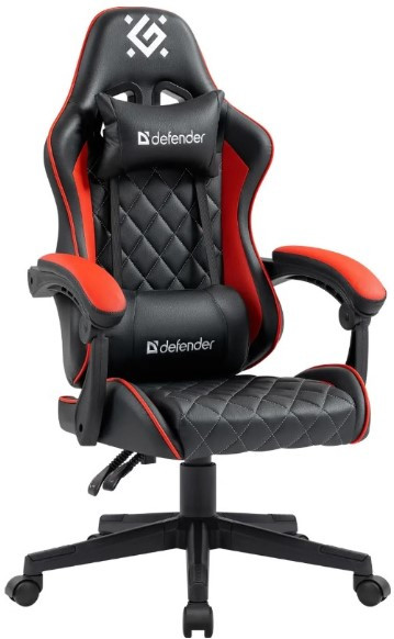 Игровое кресло Defender Majestic, класс4, Черный/Красный Игровое кресло Defender Majestic, класс4, Черный/Красный