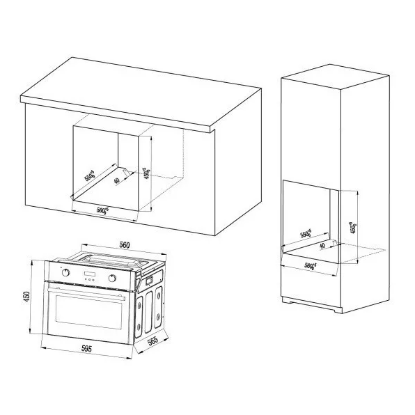 Духовой шкаф MPM 63-BOK-24 черный