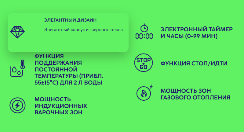 Газо-индукционная варочная панель MPM 60-IMG-22
