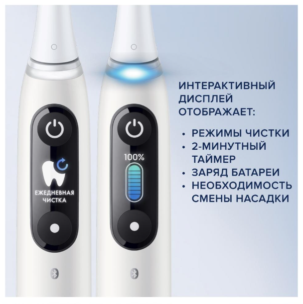 Электрическая зубная щетка Oral-B iO 9 White Alabaster Электрическая зубная щетка Oral-B iO 9 White Alabaster