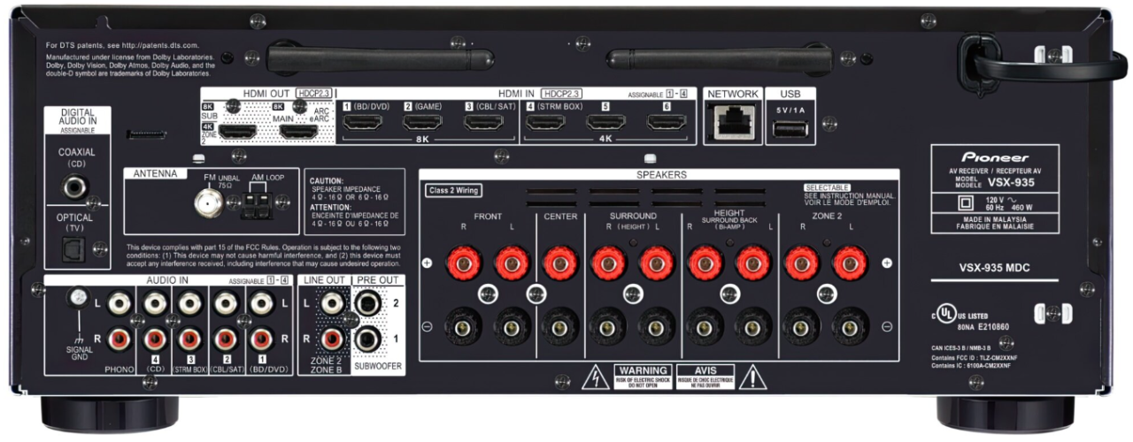 Ресивер Pioneer VSX-935B черный