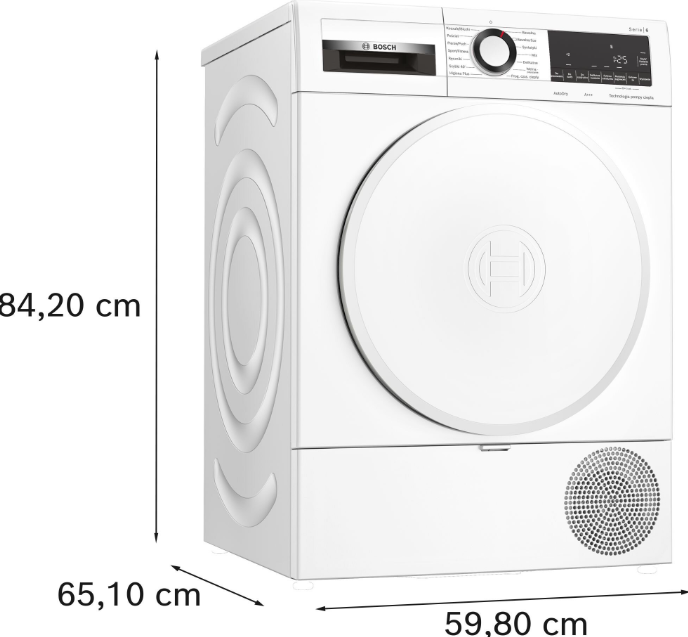 Сушильная машина с тепловым насосом Bosch WQG233DPPL