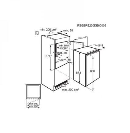Холодильник встраиваемый Electrolux LFB2AE88S1