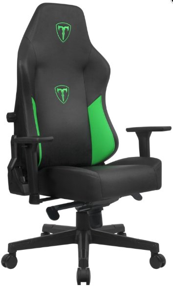 Игровое кресло Tline Grand, класс4 чёрный/зеленый Игровое кресло Tline Grand, класс4 чёрный/зеленый