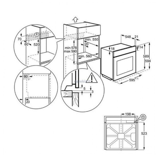 Духовой шкаф Electrolux EOE7F31V Духовой шкаф Electrolux EOE7F31V