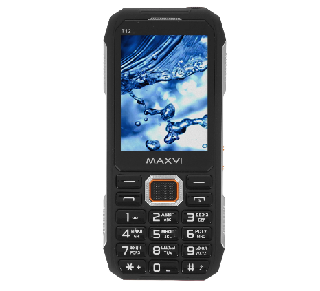 Мобильный телефон Maxvi T12 black Мобильный телефон Maxvi T12 black