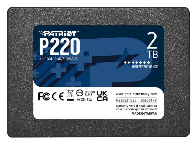 Жесткий диск SSD 2000GB Patriot P220 R550