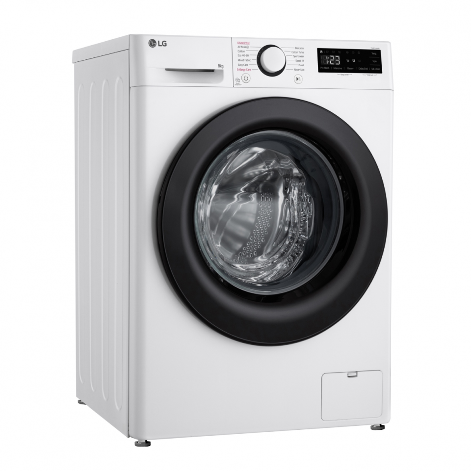 Стиральная машина LG F2WR508SBW (47.5см / 8кг / 1200об / пар / добавление белья / AI DD ™ / Steam™ / Inverter Direct Drive / A+++)