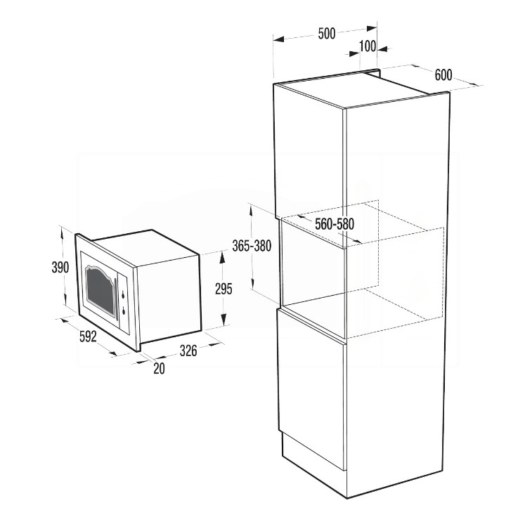 Встраиваемая микроволновая печь Gorenje BM235CLI