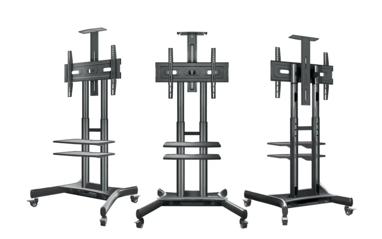 Мобильная стойка для ТВ ONKRON TS1552 чёрный, для 40"-70", нагрузка до 60, 5 кг, регулировка высоты - 1200 - 1500 мм Мобильная стойка для ТВ ONKRON TS1552 чёрный, для 40"-70", нагрузка до 60, 5 кг, регулировка высоты - 1200 - 1500 мм