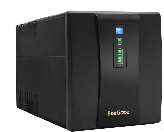 ИБП Exegate UNB-1500.LED.AVR.4SH, Black EP285499RUS