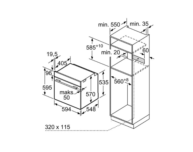 Духовой шкаф Bosch HBF113BR1S