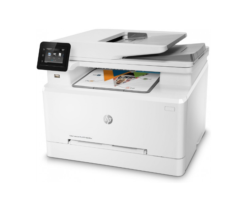 Мфу HP Color LaserJet Pro M283fdw, принтер/сканер/копир/факс, разрешение печати 600x600 dpi, скорость печати 21 стр/мин ч/б и цвет, сканер 600x600 dpi, устройство автоподачи оригиналов одностороннее 50 листов, автоматический дуплекс, запас бумаги 250 лист