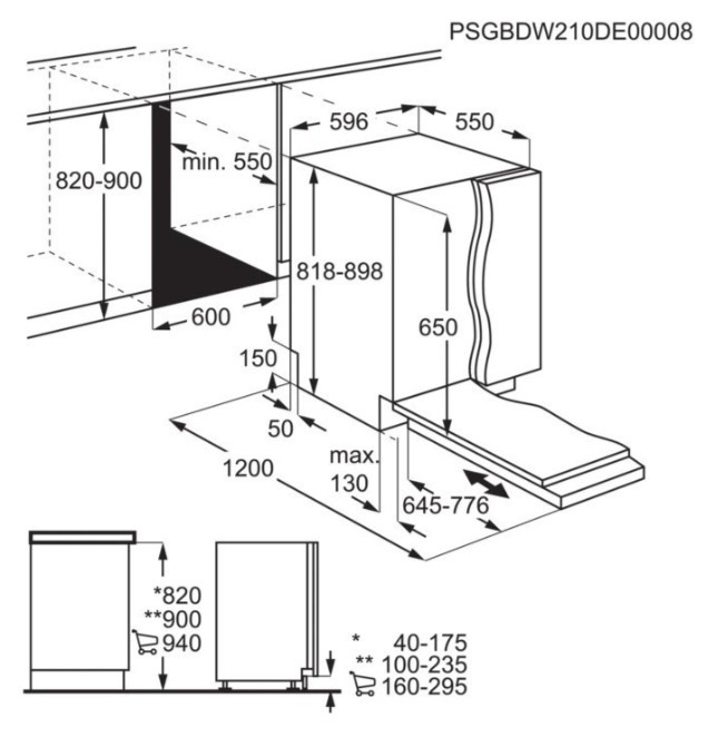 Встраиваемая посудомоечная машина Electrolux EEM 48221L