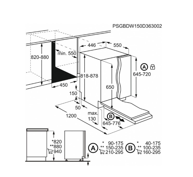 Встраиваемая посудомоечная машина AEG FSE73527P