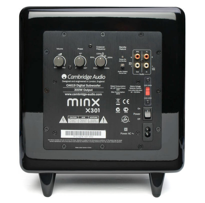 Сабвуфер CAMBRIDGE AUDIO Minx 301, черный