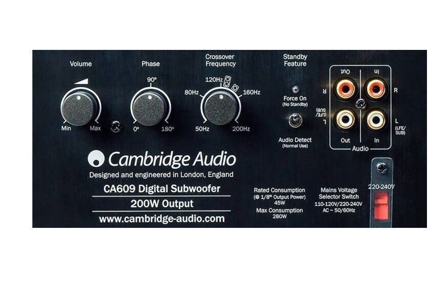 Сабвуфер CAMBRIDGE AUDIO Minx 301, черный