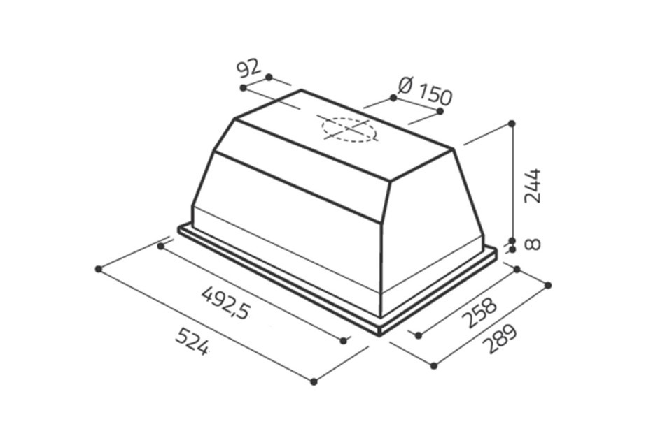 Вытяжка Elica Elibloc HT GR/A/60