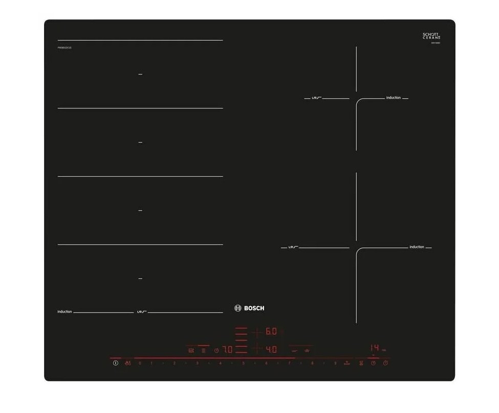 Индукционная варочная панель Bosch PXE601DC1E