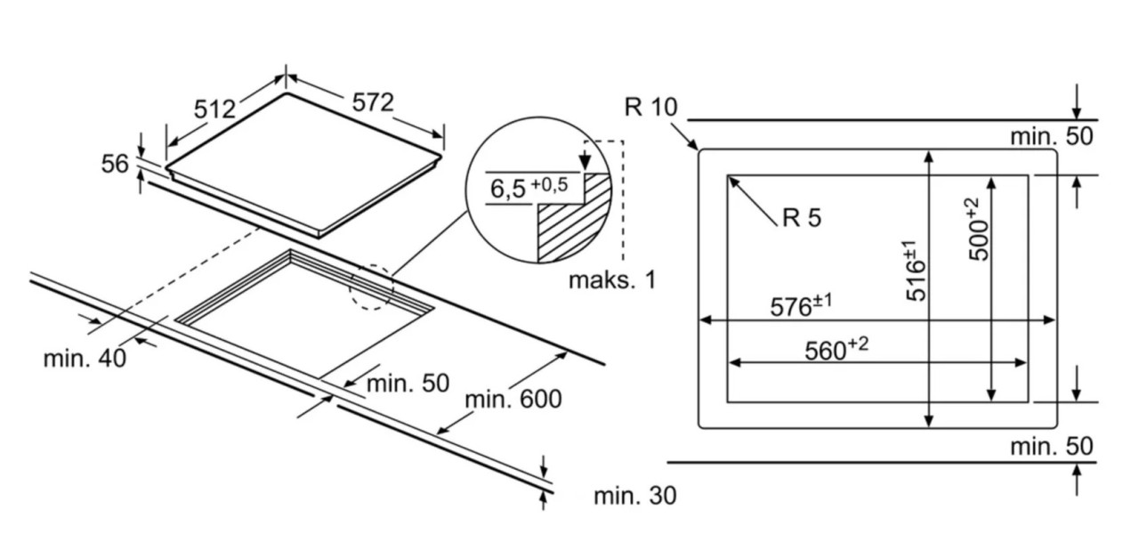 Индукционная варочная панель Bosch PXE601DC1E