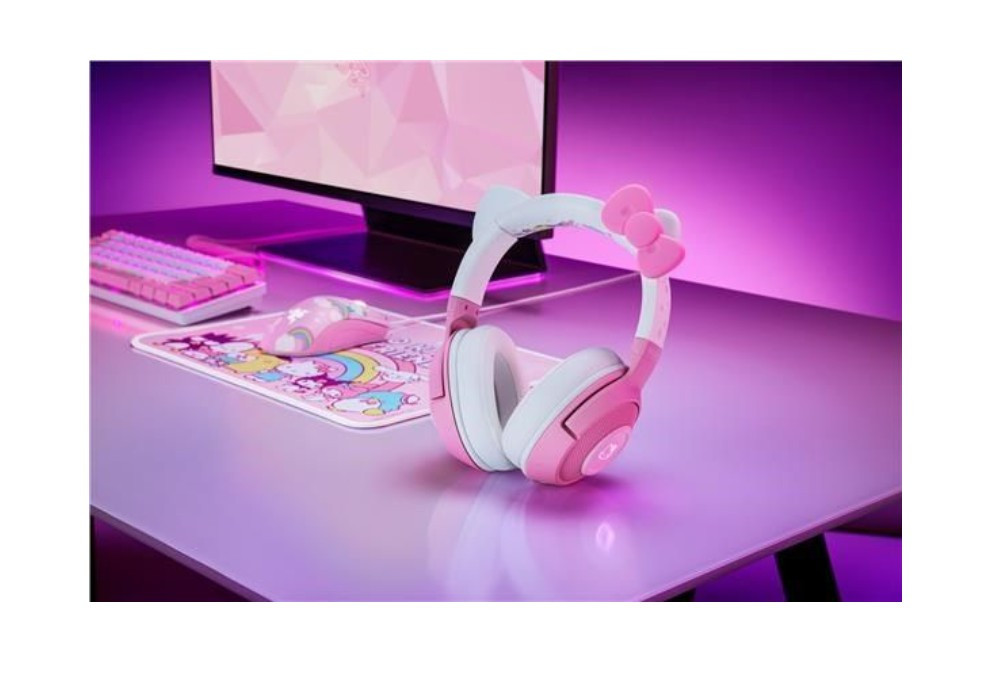 Компьютерная гарнитура RAZER Kraken BT Hello Kitty, бело-розовый