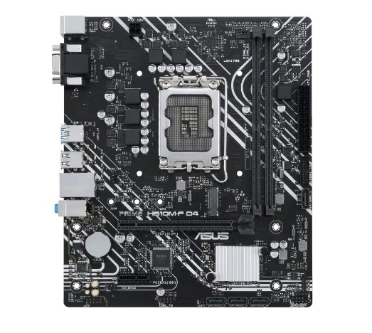 Материнская плата ASUS LGA1700 (Gen.12) ( PRIME H610M-F D4 ) mATX. DDR4 LGA 1700, Intel H610, 2xDDR4-3200 МГц, 1xPCI-Ex16, 1xM.2, Micro-ATX