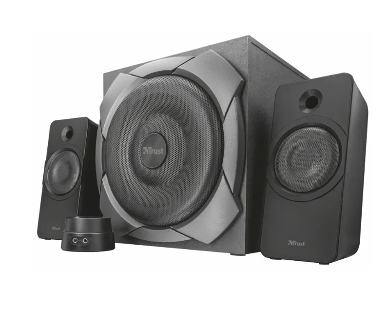 Компьютерная акустика TRUST Zelos 2.1 Black /2*10W+30W Компьютерная акустика TRUST Zelos 2.1 Black /2*10W+30W