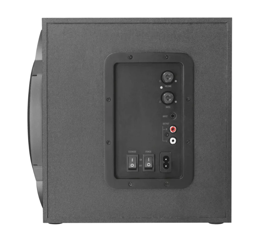Компьютерная акустика TRUST Zelos 2.1 Black /2*10W+30W Компьютерная акустика TRUST Zelos 2.1 Black /2*10W+30W