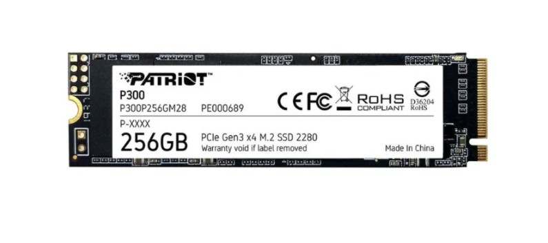 Твердотельный накопитель Patriot Memory 256 GB (P300P256GM28) Твердотельный накопитель Patriot Memory 256 GB (P300P256GM28)