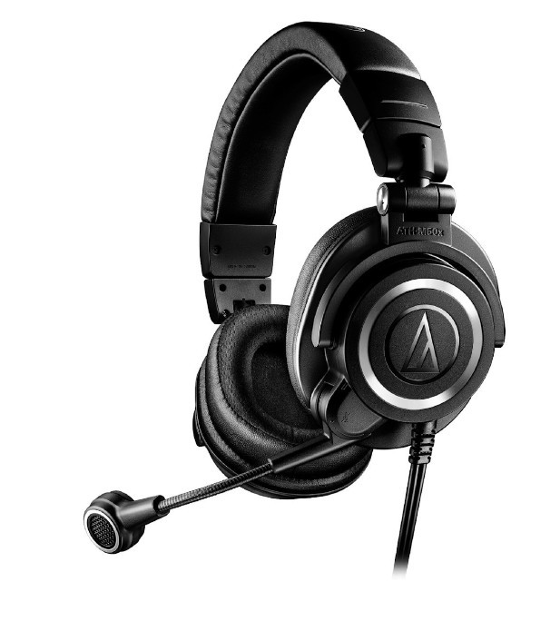 Компьютерная гарнитура AUDIO-TECHNICA ATH-M50XSTS, черный