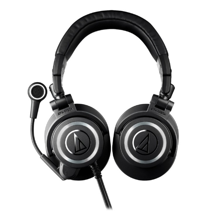 Компьютерная гарнитура AUDIO-TECHNICA ATH-M50XSTS, черный