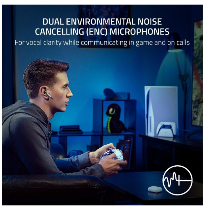 Компьютерная гарнитура RAZER Hammerhead HyperSpeed (PlayStation Licensed), белый Компьютерная гарнитура RAZER Hammerhead HyperSpeed (PlayStation Licensed), белый